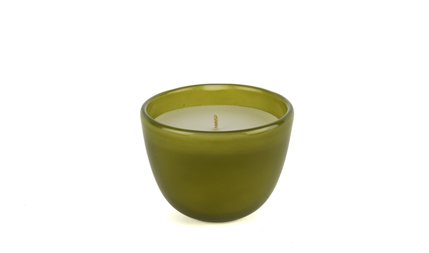 Yeşil Cam Mum Bergamot