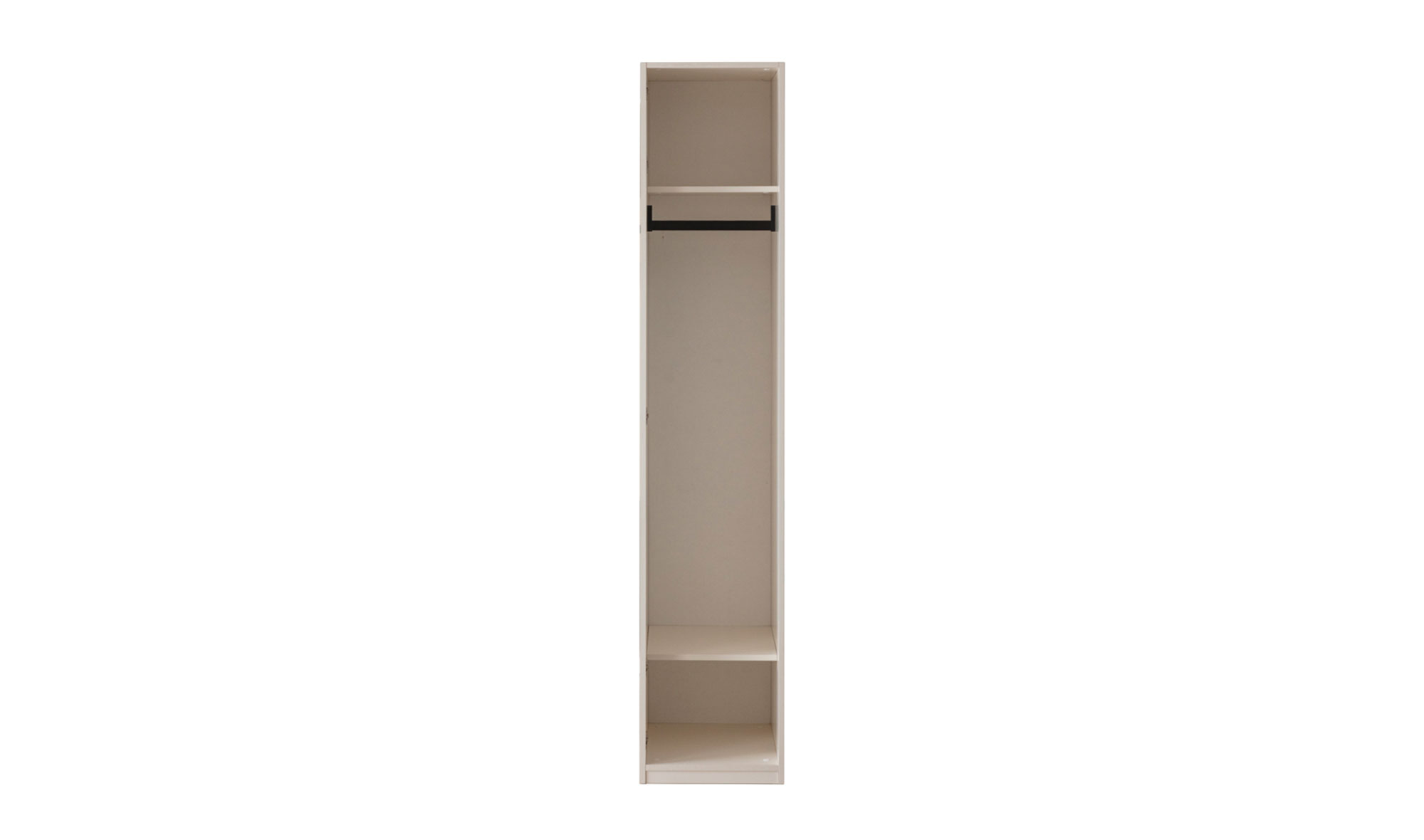 1-türiger Kleiderschrank mit Kleiderstange