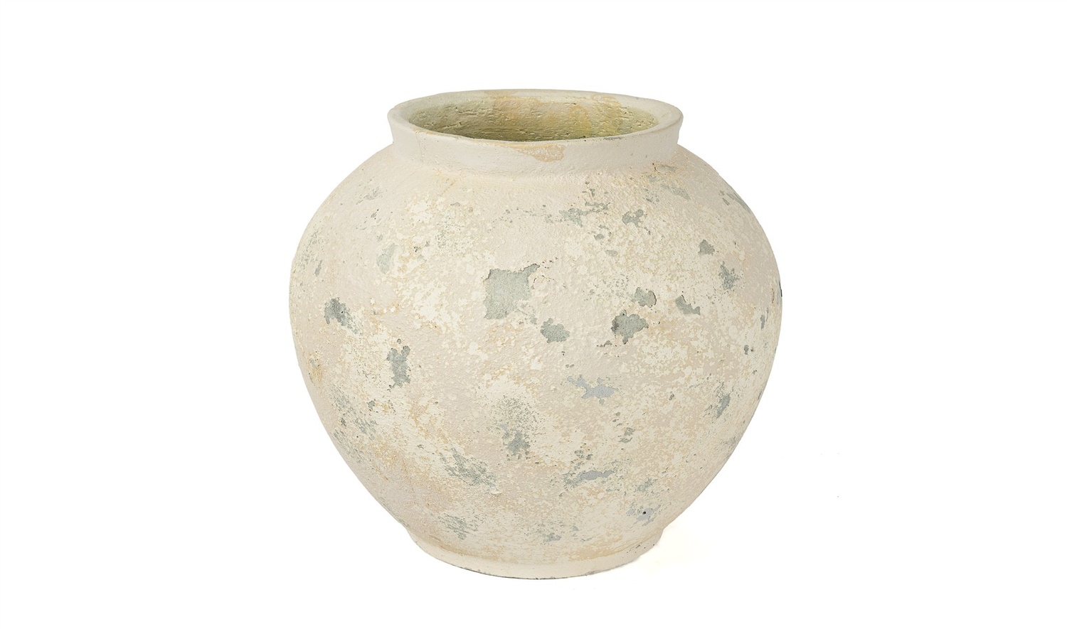 Krem Eskitme Seramik Küp 36x36 cm