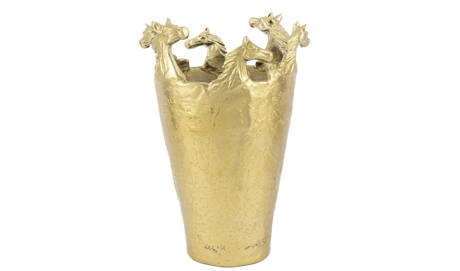 Gold At Dekorlu Metal Vazo 25x43 cm