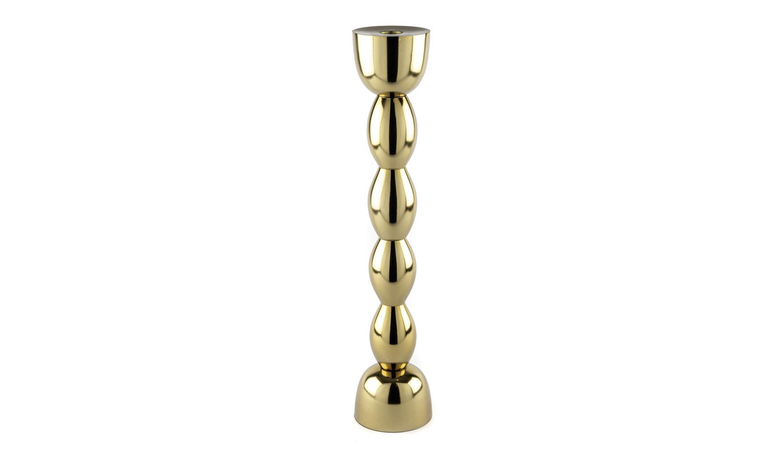 Gold Boğumlu Metal Mumluk
