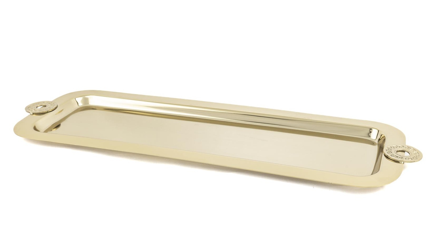 Apollyon Gold Metal Dik Kare Tepsi 60x21 cm