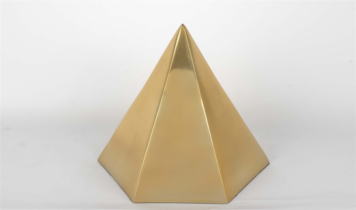 Gold Dekoratif Piramit Obje 22x22 cm