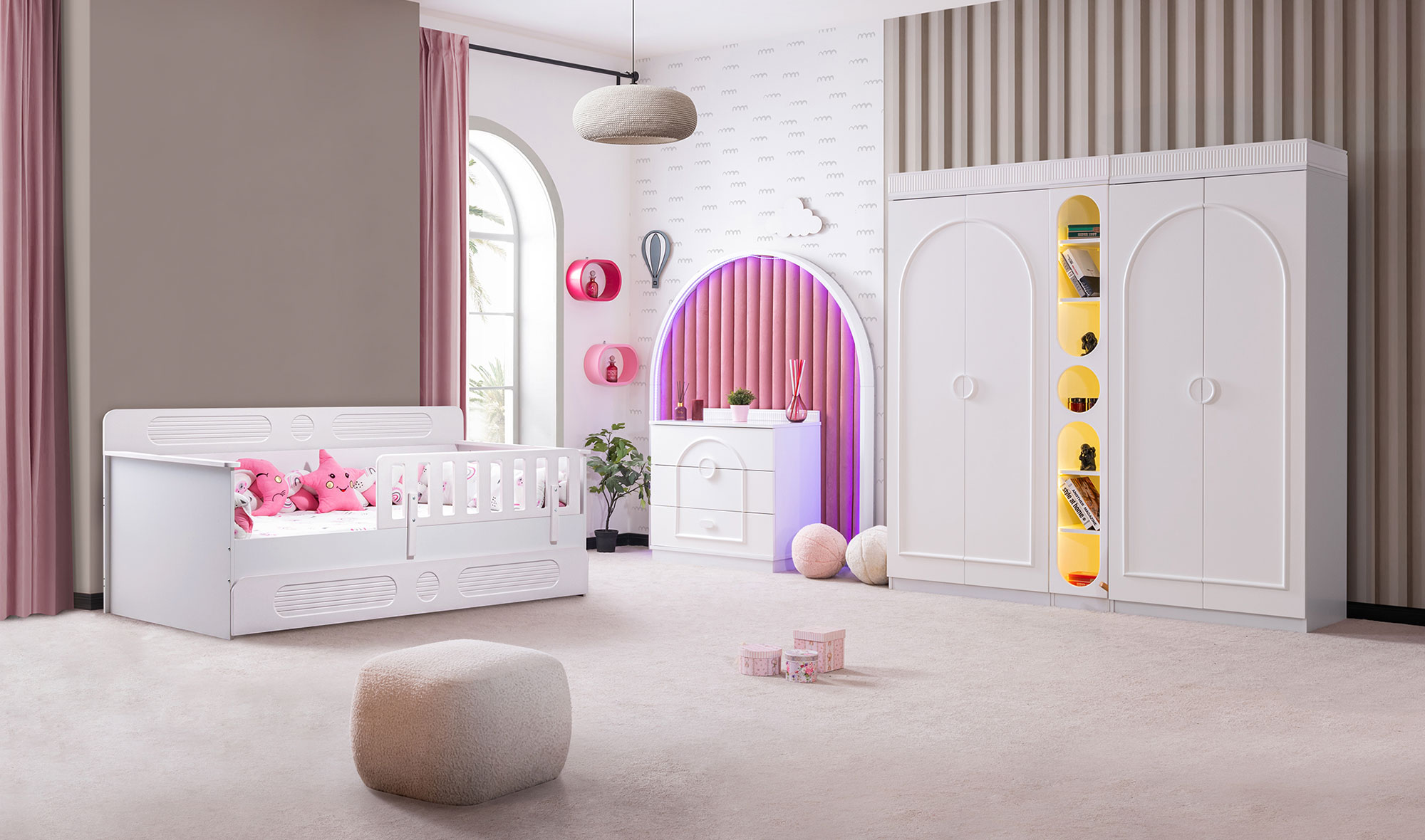Elanor Montessori Genç Odası - Beyaz