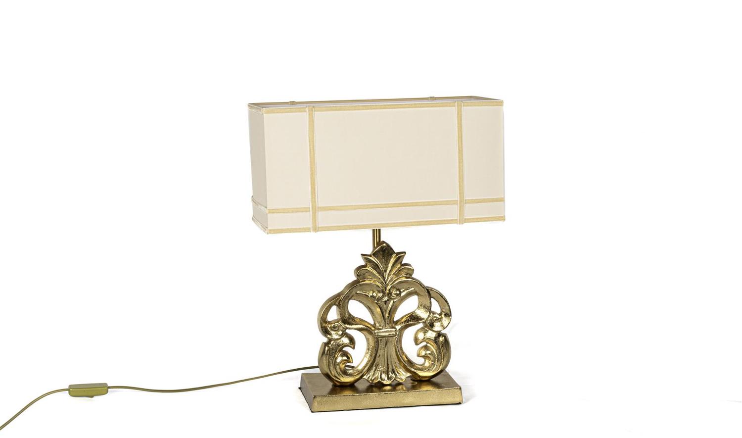 Fleur De Lys Gold Abajur