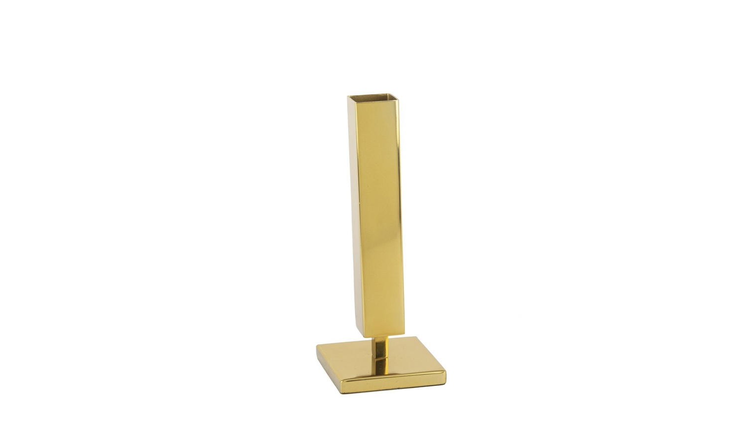 Gold Köşeli Ayaklı Vazo 8x22 cm