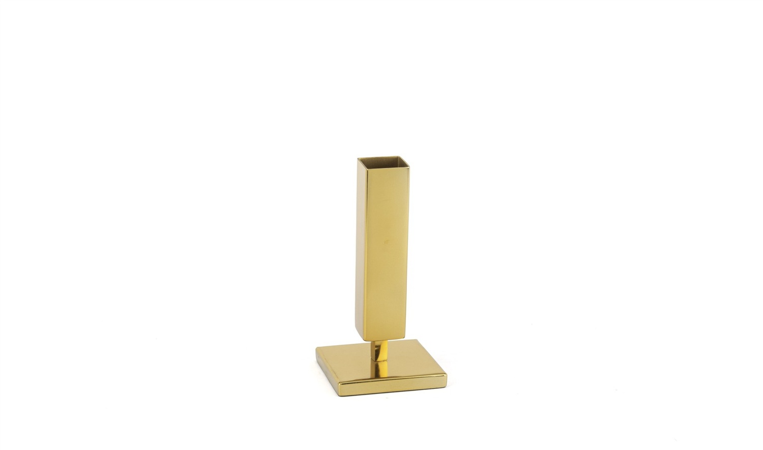 Gold Köşeli Ayaklı Vazo 8x18 cm