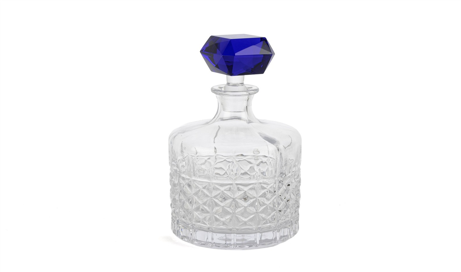 Royal-Hex Cam Şişe - Lacivert Kapaklı