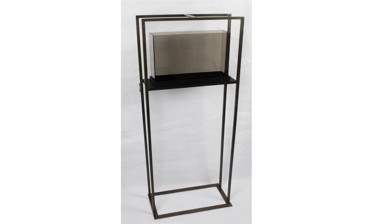 Vintage Bronz Demir Ayaklı Mumluk 53x137 cm