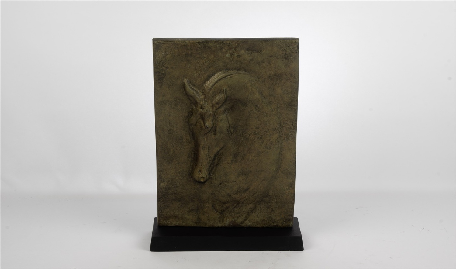 Gold Alüminyum At Heykeli 25x39 cm