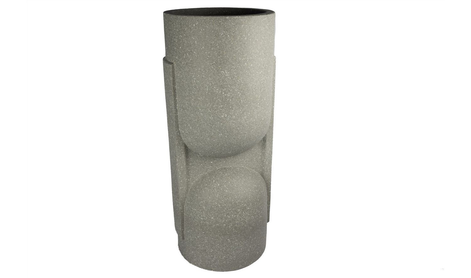 Gri Polyresin Saksı