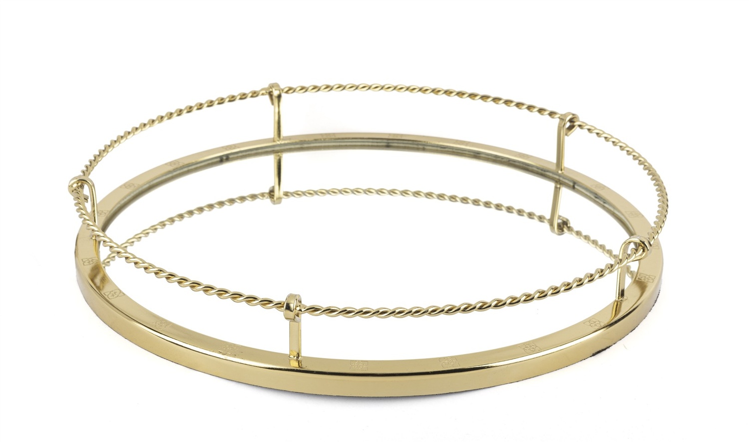 Gold Burma Aynalı Tepsi 36x6 cm