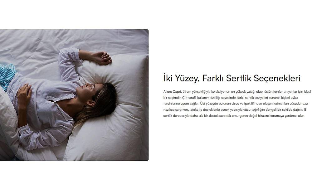 Yatsan Allure Capri Lateks Visco Yatak