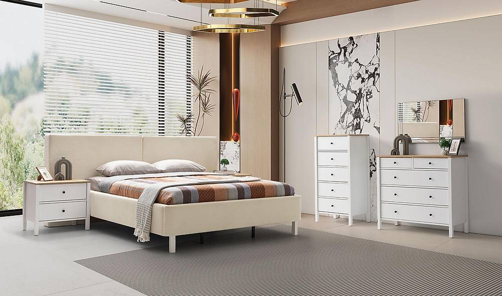 Rome Yatak Odas� - Beyaz Me�e