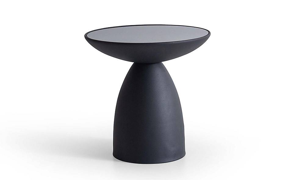 Joy Sehpa Seti - Siyah - Cam