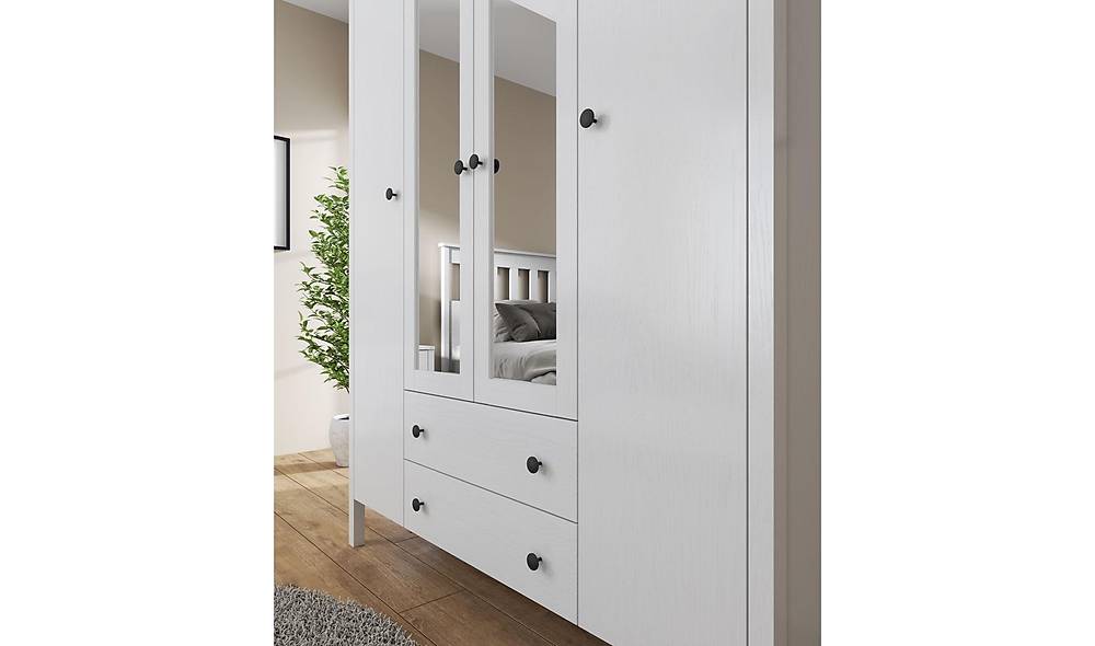 Esli 4 Kapl Gardrop - Ayna Kapakl