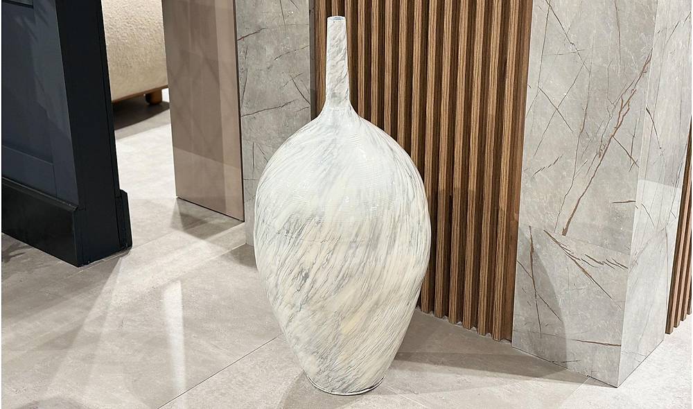 Marble Dekoratif Byk Vazo