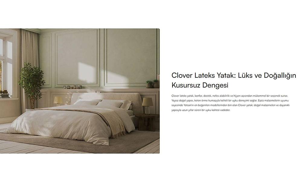 Yatsan Clover Lateks Yatak