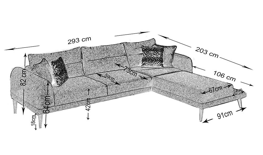 Bona K��e Tak�m� - Antrasit