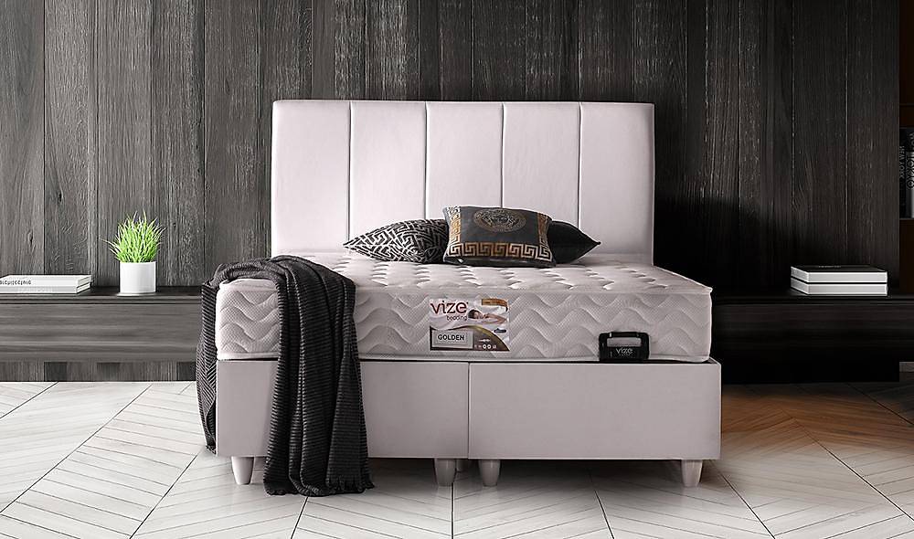 Golden Yatak Seti Baza + Başlık + Yatak
