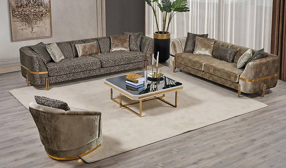Kamelya Salon Takm - Renkli