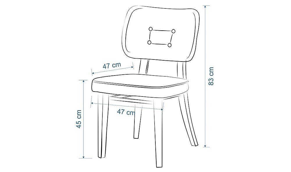 Balance Sandalye 6 Adet - Beyaz