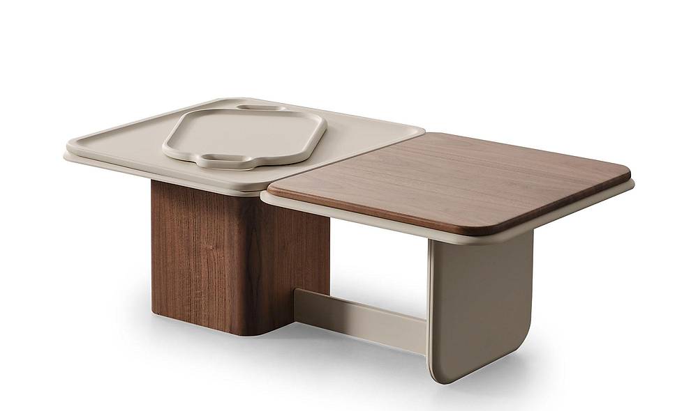 Jacob Orta Sehpa - Krem Ceviz