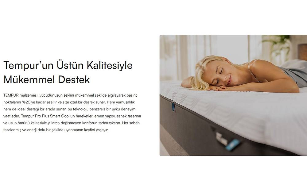 Yatsan Tempur Pro Plus Smart Cool Yatak
