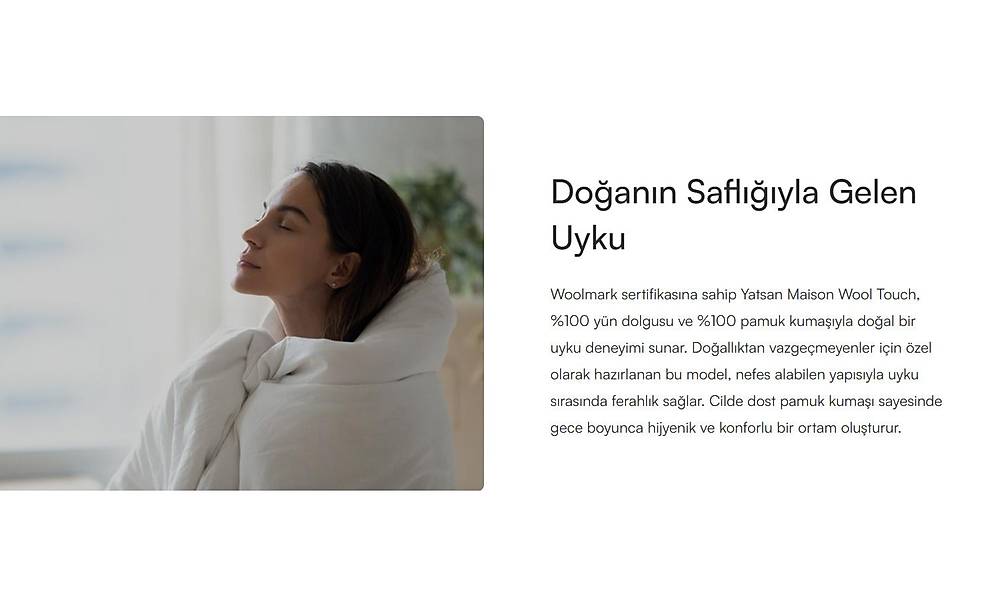 Yatsan Maison Wool Touch �nce Yorgan