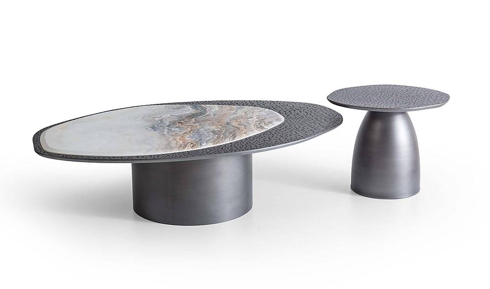 Wave Orta Sehpa Seti - Silver