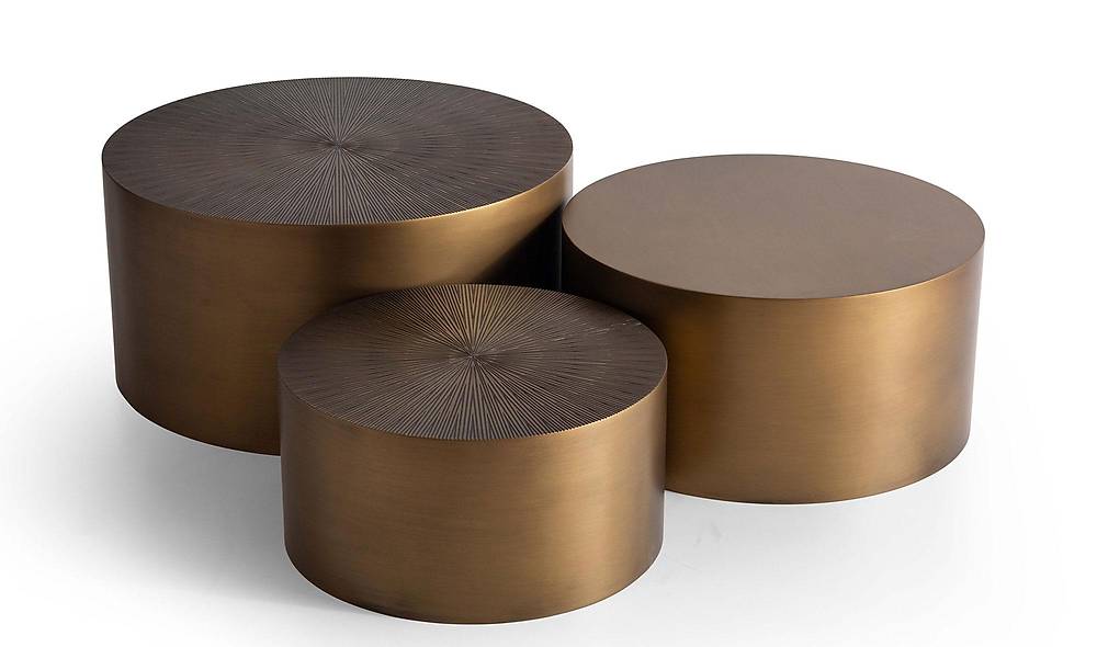 Santa Orta Sehpa Seti - Brass