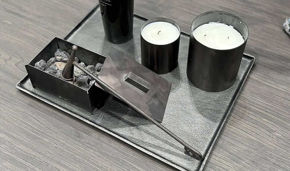 Dekoratif Metal Tepsi - 1 Adet