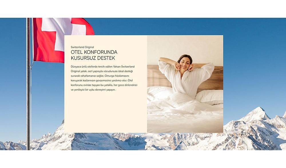 Yatsan Switzerland Premium Plus �ift Tarafl� Yatak