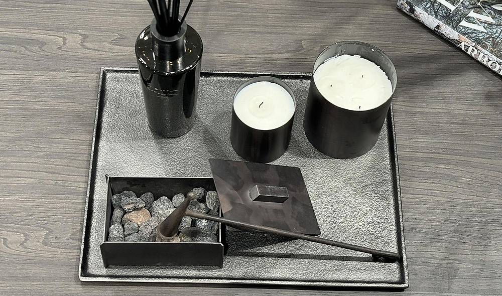 Dekoratif Metal Tepsi - 1 Adet