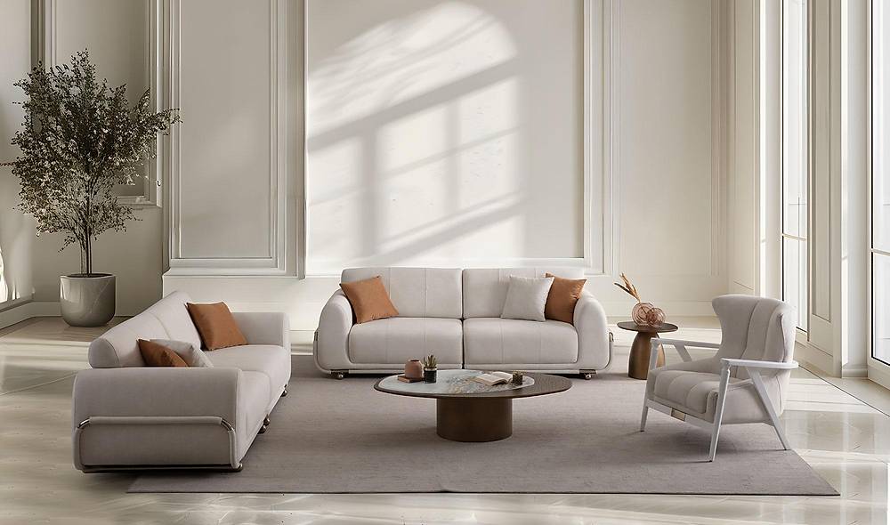 Valeria Koltuk Tak�m� - Ekru