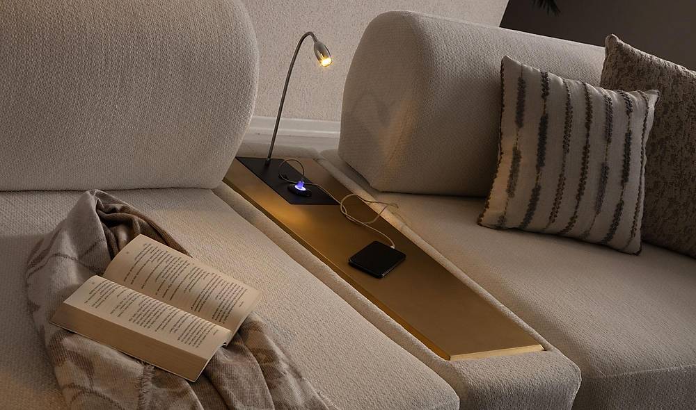 Ramona Kanepe - �� Sehpal� - Antik Gold