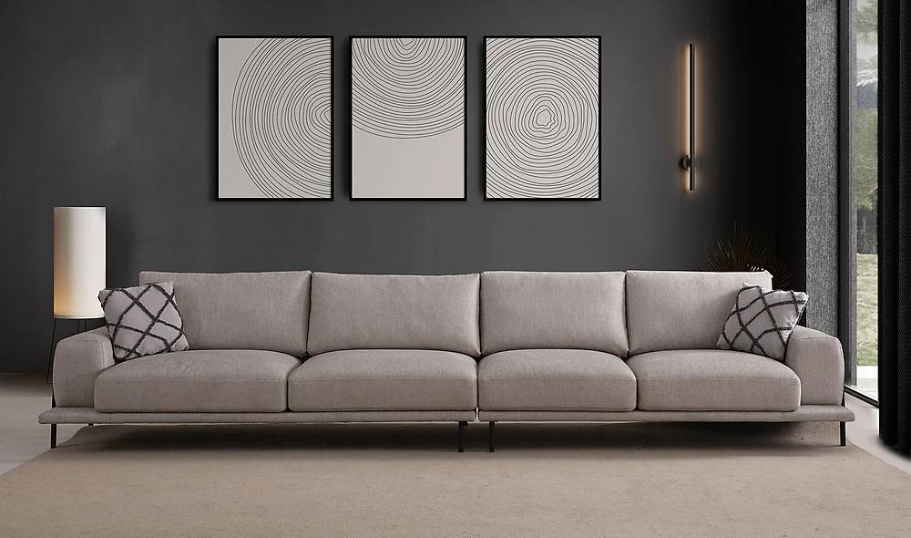 Merina D�rtl� Kanepe - Siyah