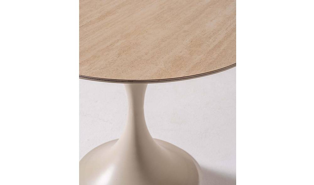 Camaro Porselen Yemek Masas� - Ekru