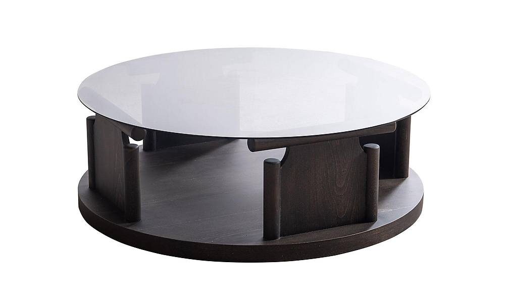 Bitez Orta Sehpa - Yuvarlak - Koyu Ceviz