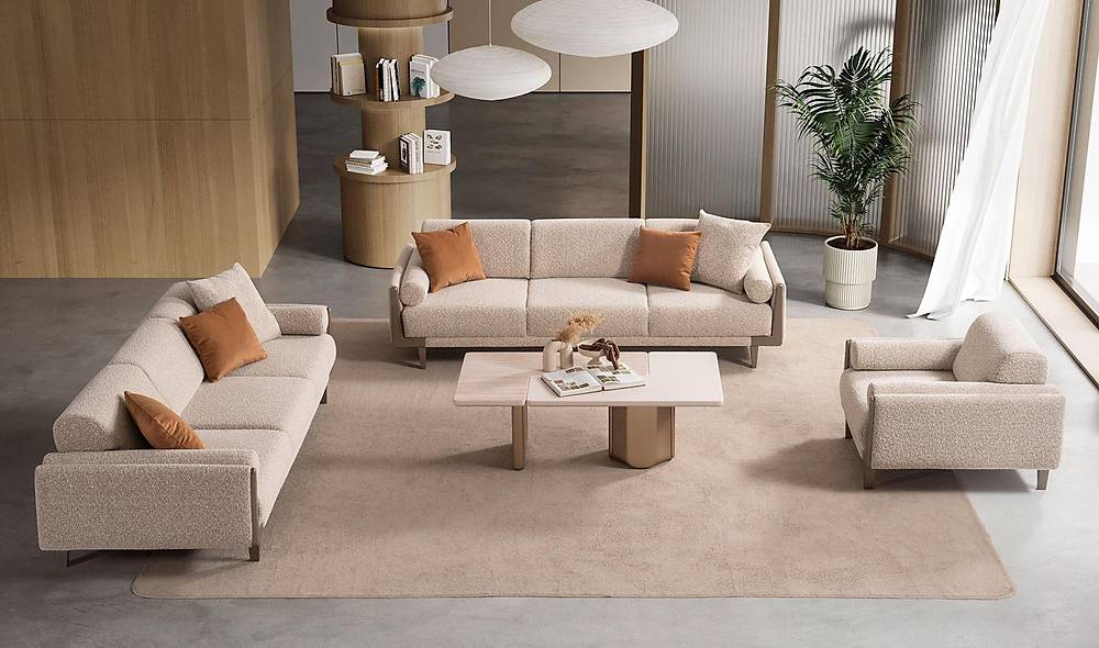 Edda Koltuk Tak�m� - Bej