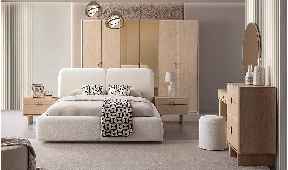 Natural Bazal� Yatak Odas� - Mobilya Kapakl�