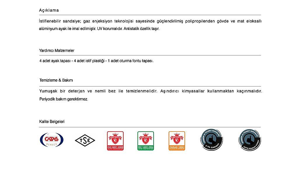 Marvel-S Sandalye 2 Adet