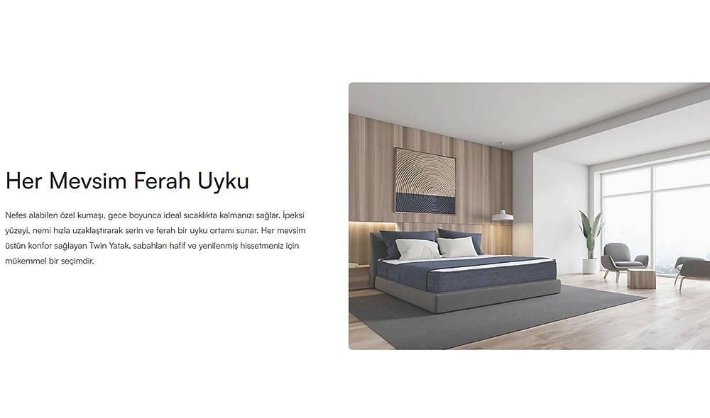 Yatsan Serta Perfect Sleeper Twin Lateks ve Visco Yatak