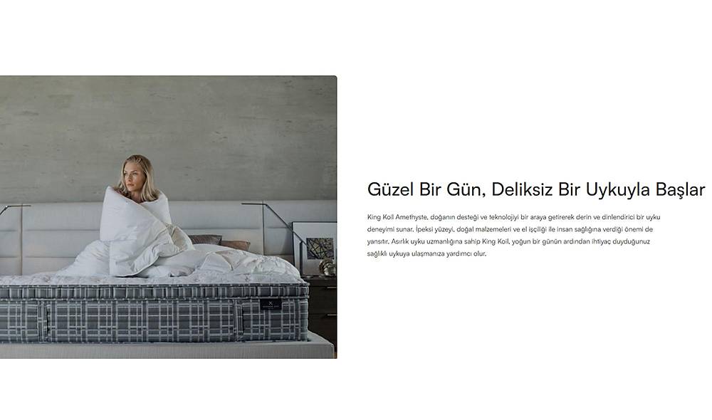 Yatsan King Koil Amethyste Tay T�y� Lateks Hybrid Yatak