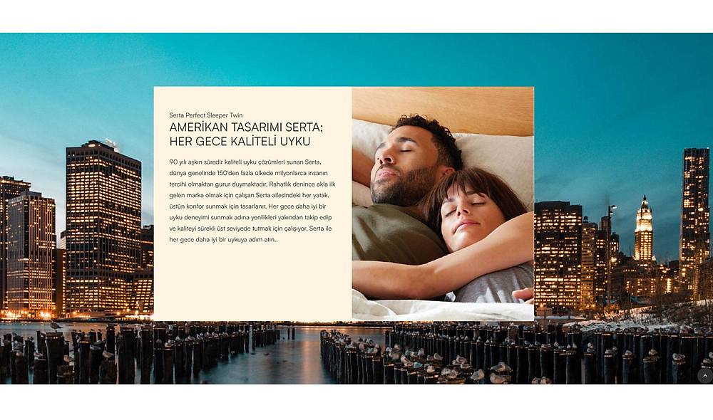 Yatsan Serta Perfect Sleeper Twin Lateks ve Visco Yatak