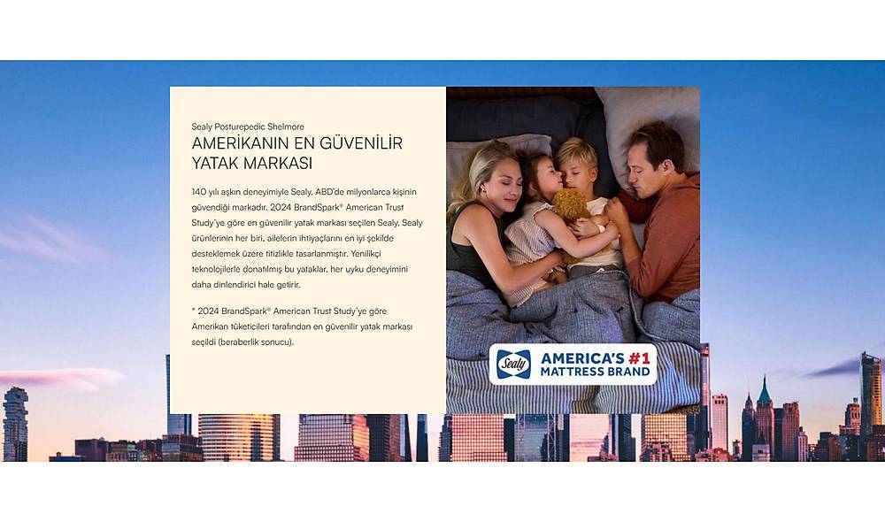 Yatsan Sealy Posturepedic Shelmore Visco Pedli Yatak