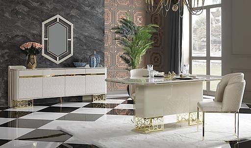Yeni Sezon Luxury Yemek Odası Takımı Modelleri ve Fiyatı 2026 - CaddeYıldız