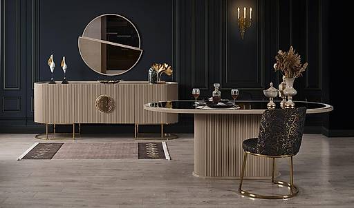 Yeni Sezon Luxury Yemek Odası Takımı Modelleri ve Fiyatı 2026 - CaddeYıldız