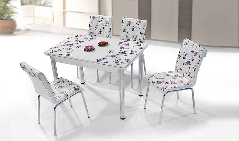 Camlı Polo Masa Takımı Yemek Masası Modelleri Yıldız
