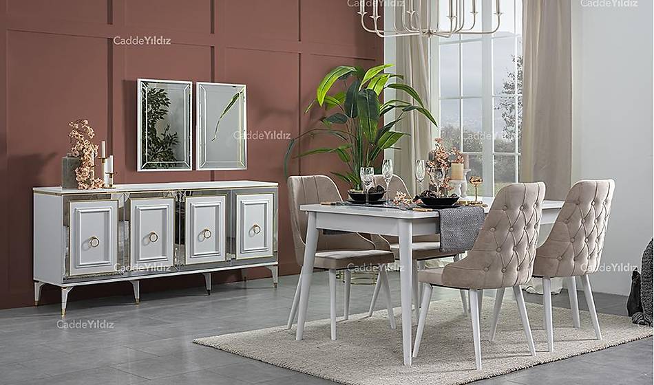Akçay Mdf Yemek Odası CaddeYıldız Mobilya